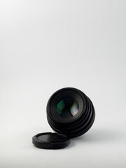 photo of a small manual lens