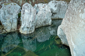 秋の猿飛千壺峡