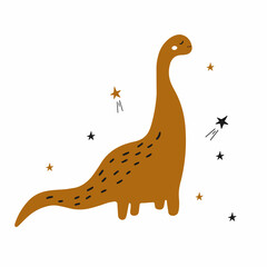 Vector illustration.Colorful dinosaur for design.