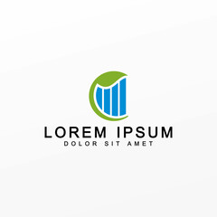 Financial Logo Design Template Vector

