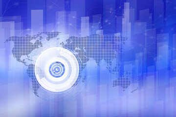 2d illustration futuristic business background pattern graph concept
