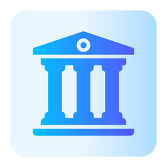 Parthenon gradient icon