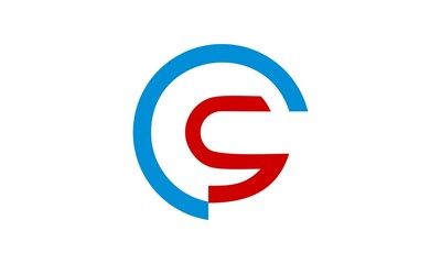 Fototapeta premium icon C&S logo vector