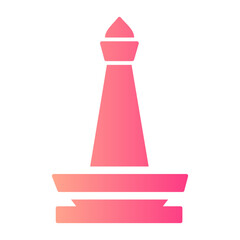 Monas Tower gradient icon