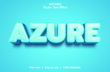 Azuri  3d vector text effect with background