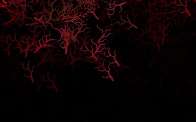 Dark Purple, Pink vector doodle pattern with leaves, branches.