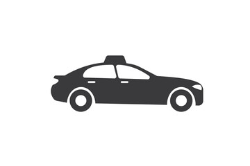 Obraz na płótnie Canvas Taxi car icon on white background for website, application, printing, document, poster design, etc. vector EPS10