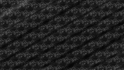 black background and white holographic flower, plain gradient surface abstract