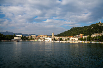 Obraz na płótnie Canvas view of the town of Ploce on the Dalmatian Coast of Croatia