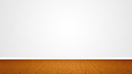 Concept or conceptual vintage or grungy brown background of natural wood or wooden old texture floor as a retro pattern layout on white. A 3d illustration metaphor to time, material, emptiness,  age