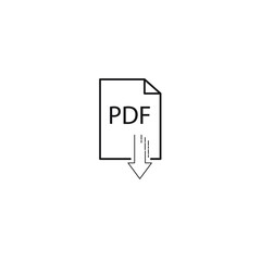 pdf icons symbol vector elements for infographic web