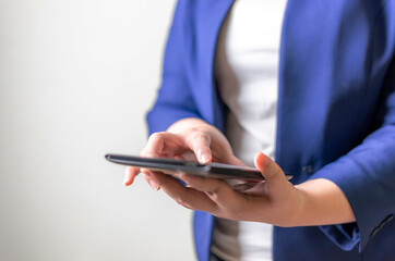 Technology network and online banking and internet banking and networking people concept