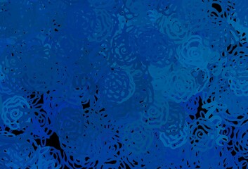 Light BLUE vector background with abstract shapes.