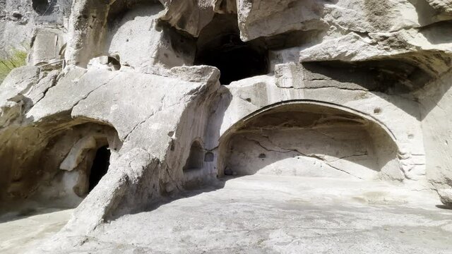 Exterior of old cave monastery