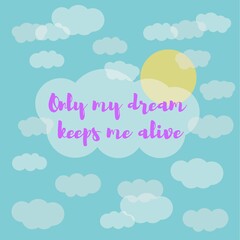 background with phrase