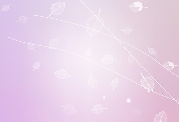 Light Purple vector elegant pattern with trees, branches.
