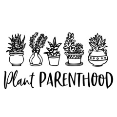 plant parenthood logo inspirational quotes typography lettering design
