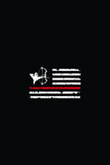 Original name(s): Hunting T-Shirt Design Hunting USA Flag