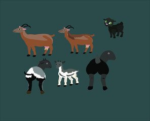 farm animals vector