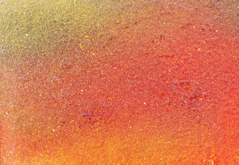 Beautiful bright colorful street art graffiti background. Abstract creative spray drawing fashion colors on the walls of the city. Urban Culture, orange , pink , purple , crimson, blue texture