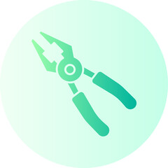pliers gradient icon