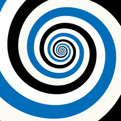 Artistic spiral shape. Vector drawing