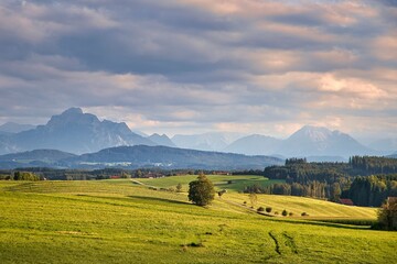 landscape with mountains