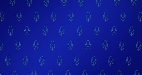 Full frame shot of pattern on blue background with copy space