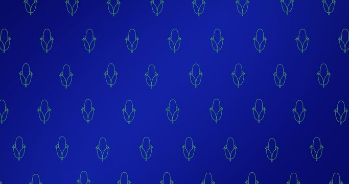 Full frame shot of pattern on blue background with copy space