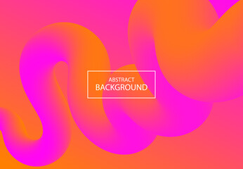 Liquid Pink and Orange Abstract Background