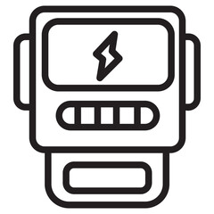 electric meter line icon