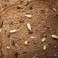 Freshly baked Bread as a textured background.  Bakery, rustic  traditional food concept. Pattern. Wallpaper.