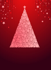red christmas tree