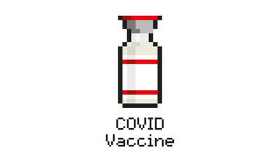 covid 19 coronavirus vaccine little glass transparent bottle, to prevent delta and omicron