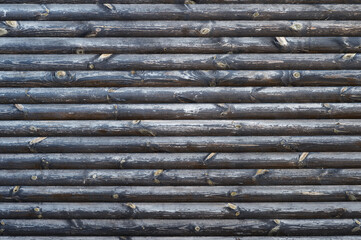 Wooden dark shabby background of panels. Retro background concept