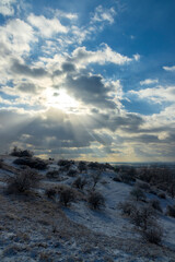 Palava winter landscape, Southern Moravia, Czech Republic