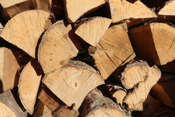 stack of firewood, firewood background,  small amount of firewood