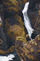 Fjaðrárgljúfur Schlucht Island