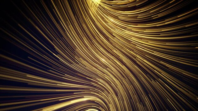 Abstract Particles Fiber Lines Flowing Fx Background/ 4k animation of an abstract ornament wallpaper background with lines particles patterns flowing and seamless looping