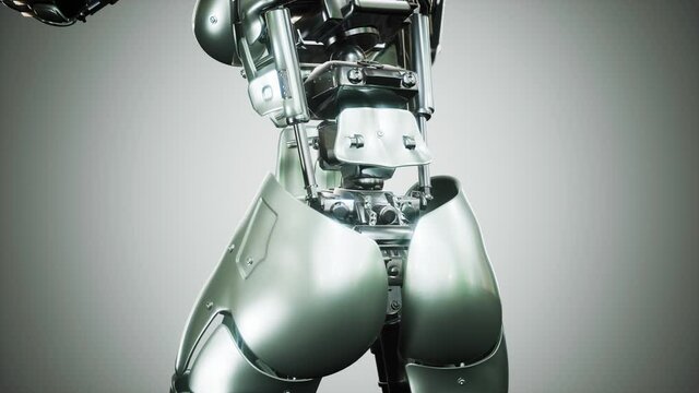 Sexy robot android woman cyborg