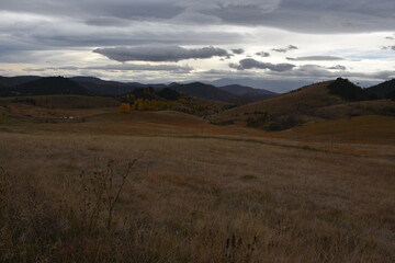 Obraz premium Autumn day to meet the rain