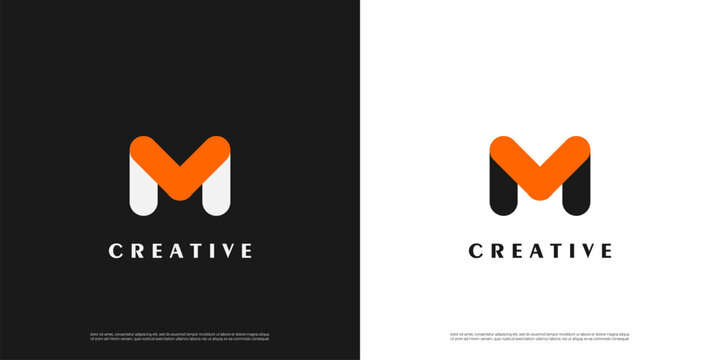 letter M, MV, VM logo design, Minimalist M, MV, VM initial based vector icon