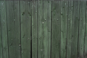 Background and texture of old wooden boards with remnants of paint.