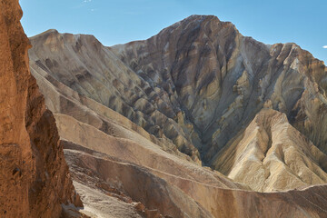 Manly Beacon, viewed from Red Cathedral, above Golden Canyon Trail, Death Valley National Park