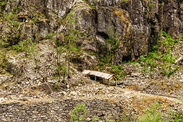 Allmannajuvet mines area Sauda Norway