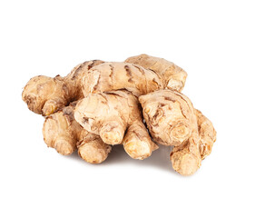 Ginger root isolated on a white background