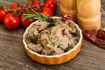Chicken Liver with cream sauce