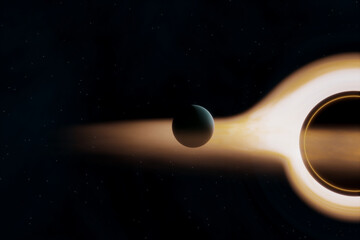 CG 3D Black Hole illustration