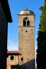Fototapeta na wymiar Image of Scaligero Castle in Sirmione on Lake Garda, Lombardy, Italy, Europe