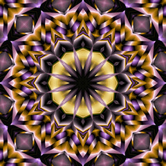 3d effect - abstract mandala pattern